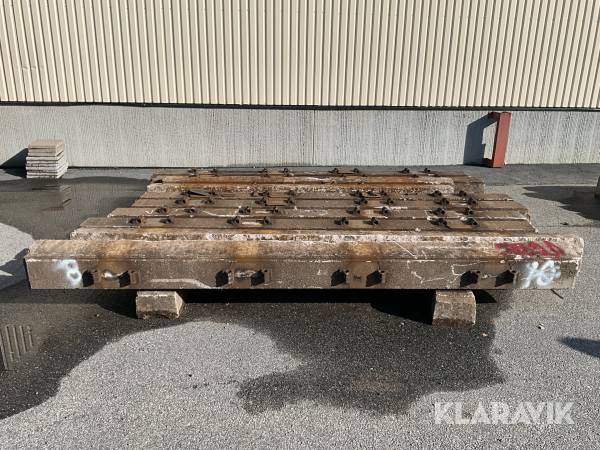 Järnvägsslipers i betong 12 st