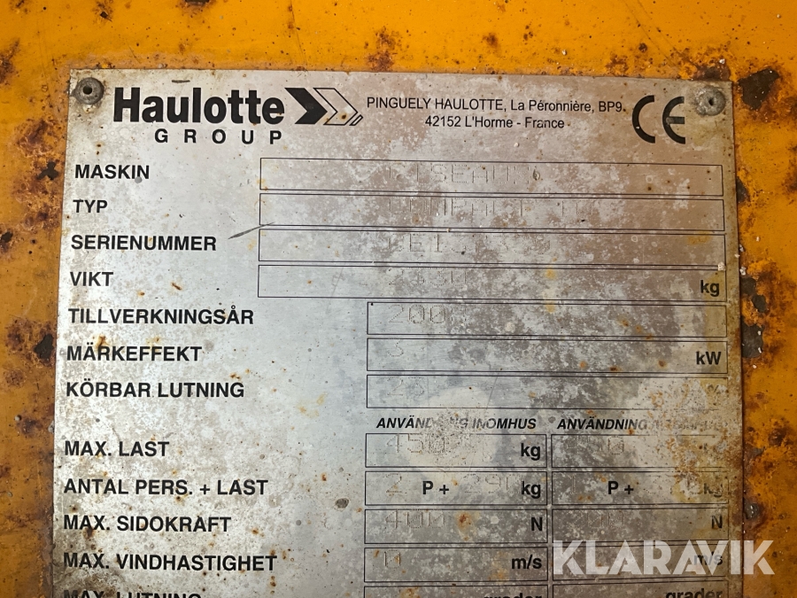 Saxlift Haulotte Compact 10