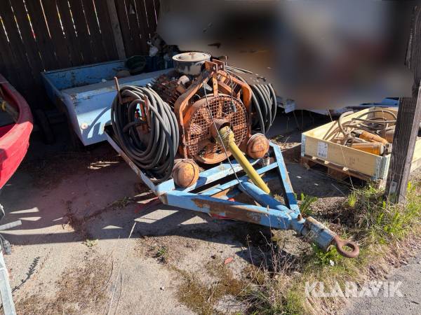Traktordriven kompressor Koberg 14A med borrutrustning