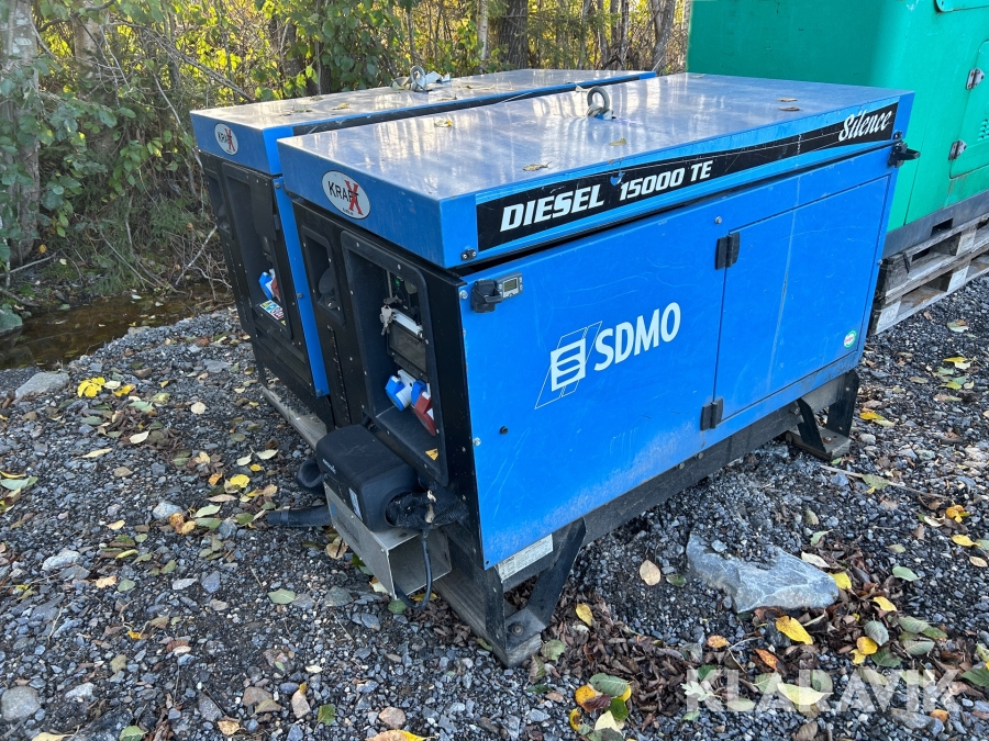 Elverk 2 st SDMO 15000 TE Silence Diesel
