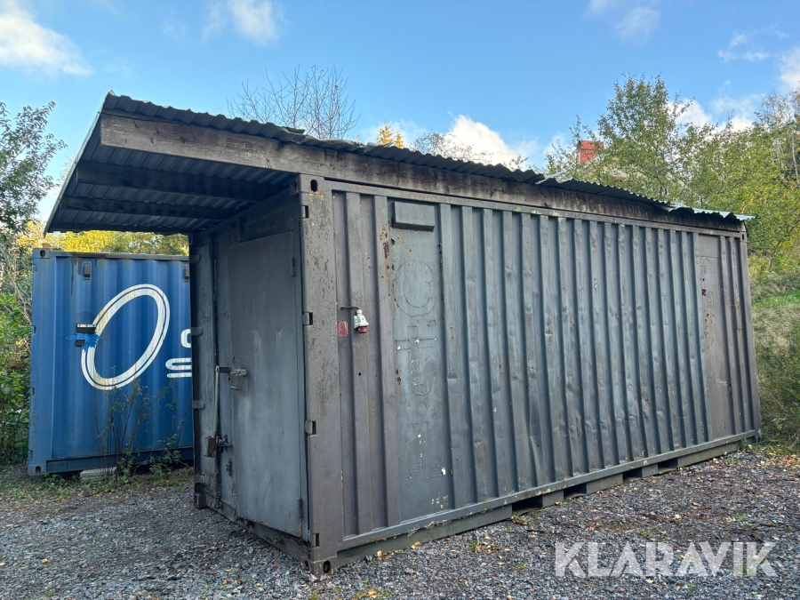 Container 20 fot med extra tak