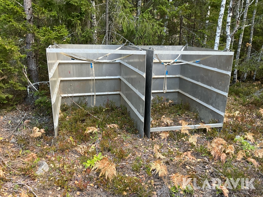 Spontkistor för rörgravar Aluminium 140x180x150 2st