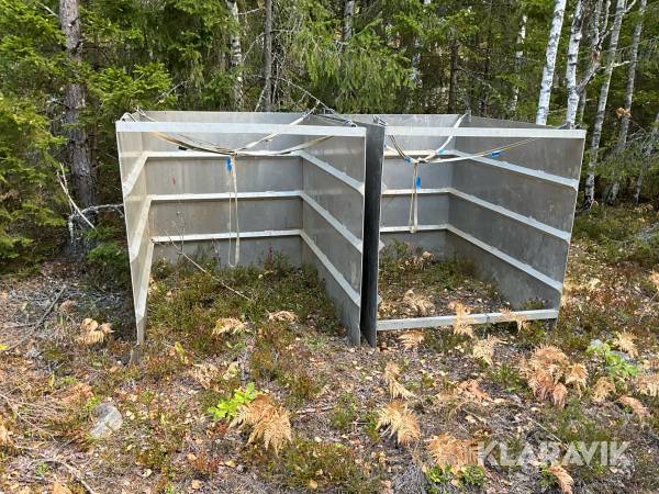 Spontkistor för rörgravar Aluminium 140x180x150 2st