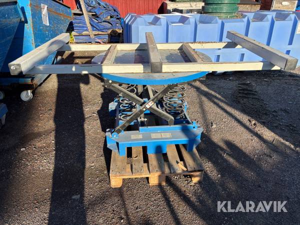 Fjäderbelastat lyftbord med roterande platta Spring Actuated