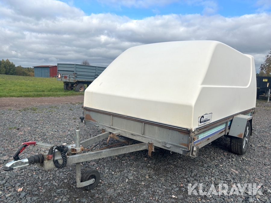 Tippsläp Rekotrailer T750 med kåpa