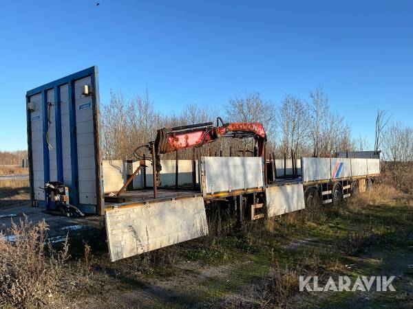 Ståltrailer Närko med Fassi F170 kran