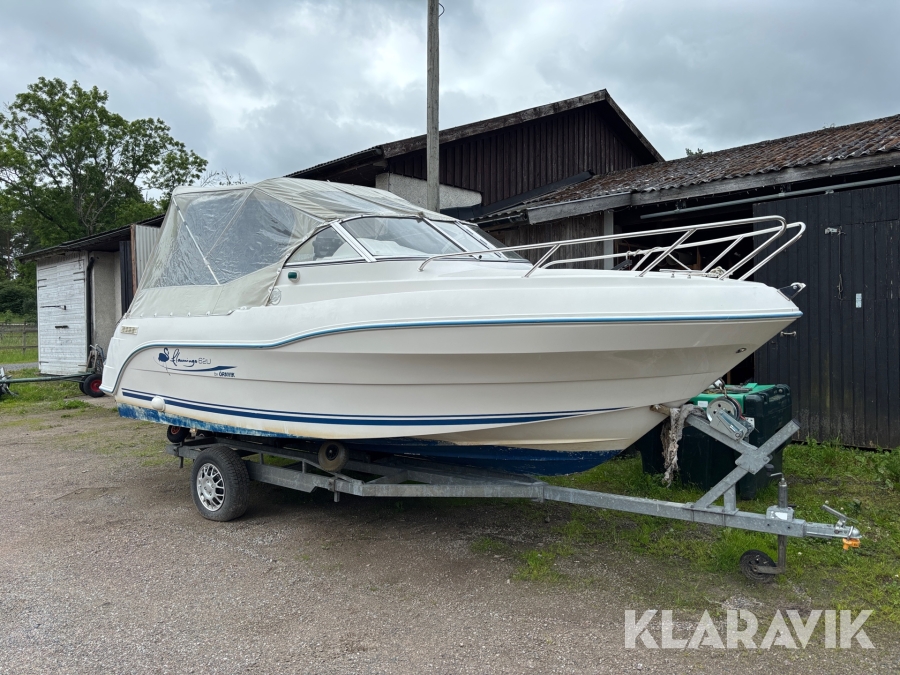 Motorbåt Örnvik Flamingo 620 med båtkärra