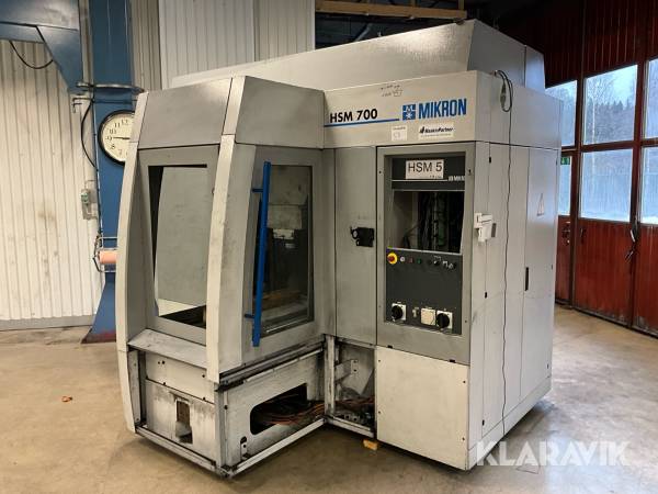 CNC fräsmaskin Mikron HSM 700 HS Plus reservdelsmaskin
