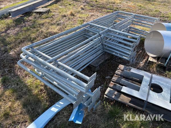 Räcken i galvat stål 12 st
