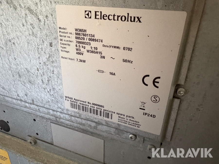Tvättmaskin Electrolux W365H