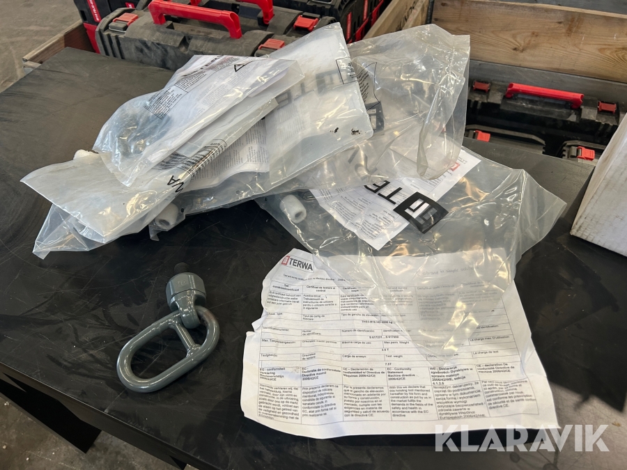 Lyftöglor med svirvel Terwa 6 st