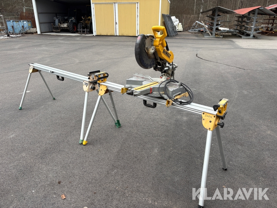 Kap & Gersåg Dewalt DW718-QS men två sågbord