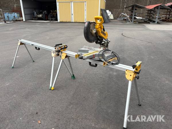 Kap & Gersåg Dewalt DW718-QS men två sågbord