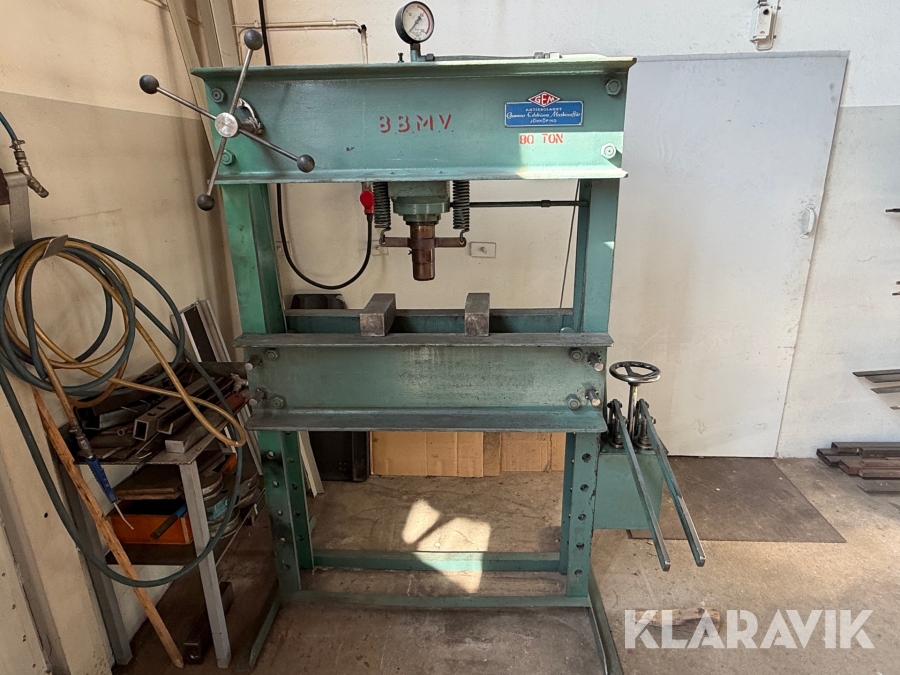 Hydraulisk press Gunnar Edströms Maskinaffär