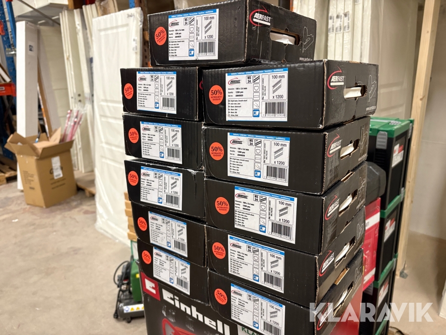 Spik till spikpistol Aerfast AN40020 100x3.4mm, 13200st