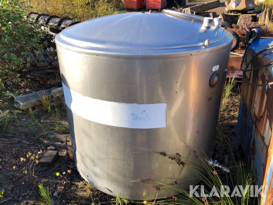 Rostfri tank 1600 L Wedholms