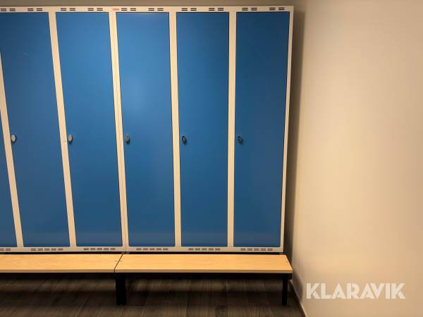 Omklädningsskåp Sonessons inredningar 3 skåp med bänk