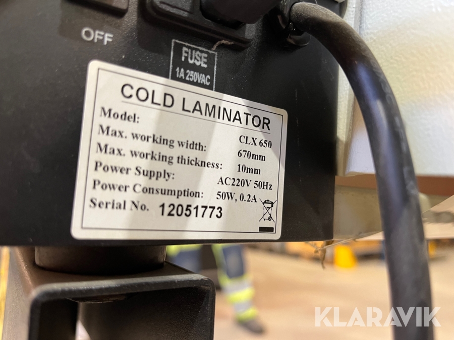 Laminator för ritningar, Huddinge, Klaravik auktioner