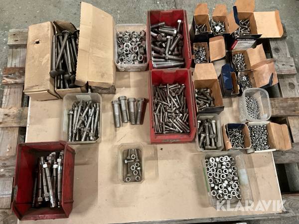 Bult och muttrar rostfritt och expander