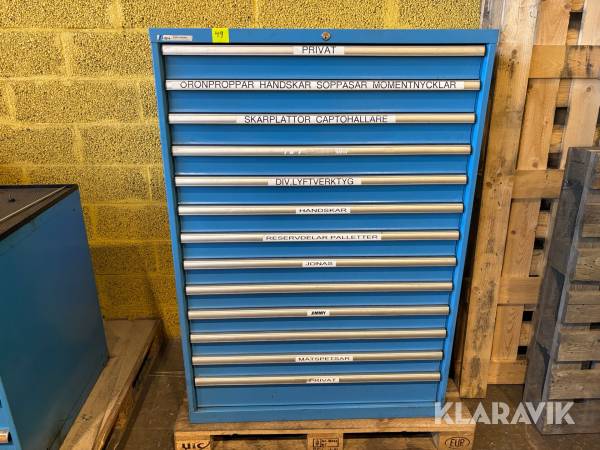 Skåp med verktyg Lista