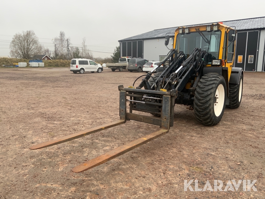 Hjullastare Lundberg Hymas 343 med flera redskap