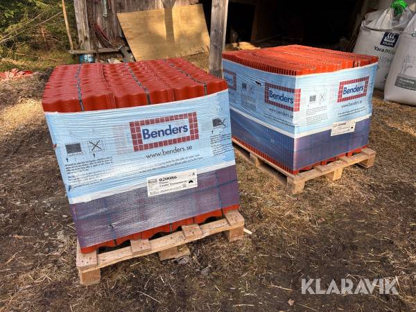 Takpannor Benders Palema candor terracottaröd 480st 53,94m2