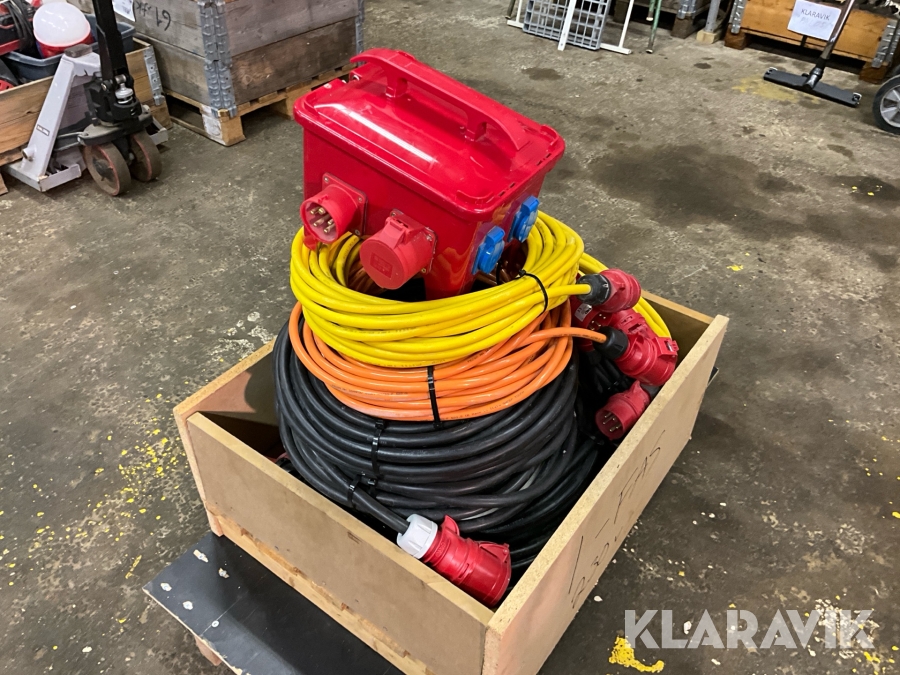 Kabel och 32a byggbox