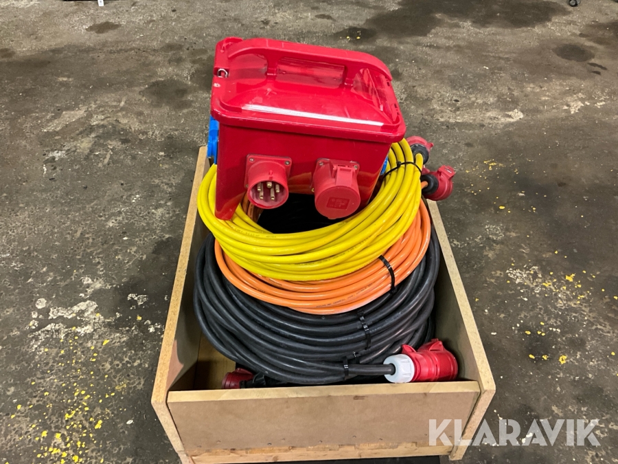 Kabel och 32a byggbox