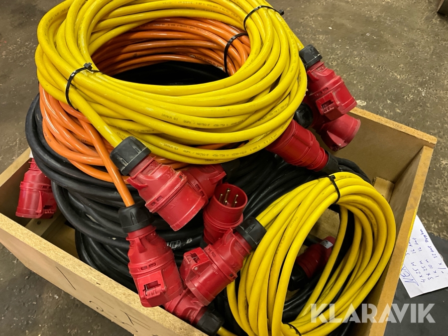 Kabel och 32a byggbox