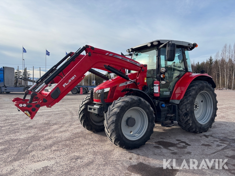 Traktor Massey Ferguson 5713S Dyna-4 med frontlastare