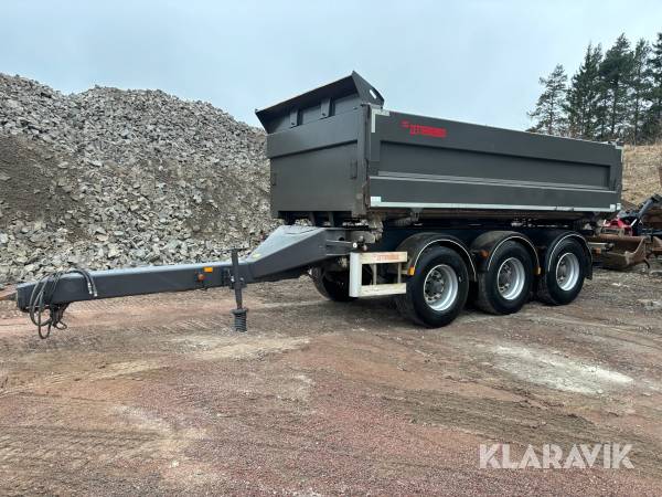 Gruskärra Zetterberg EDKZ 7/5-53-11D med sidomatic 3axlad