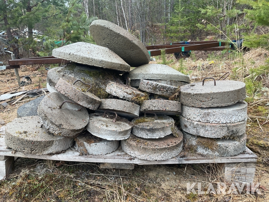 Betongsten runda 25st i olika format