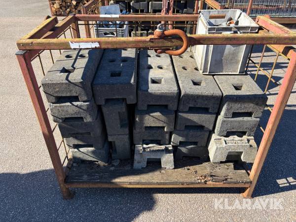 Tyngder till byggstaket