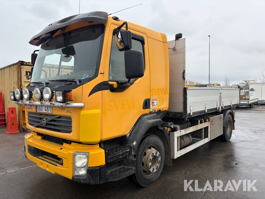 Lastbil Volvo FLL med kran och tipp 