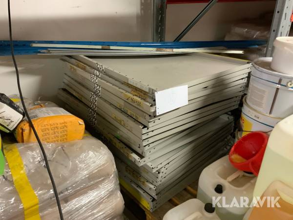 Hyllplan med gavlar 1200x800mm 25st