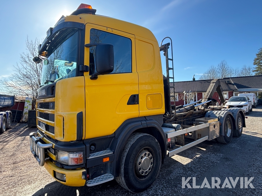 Lastväxlare Scania 124G 420 6x2 med HIAB Multilift