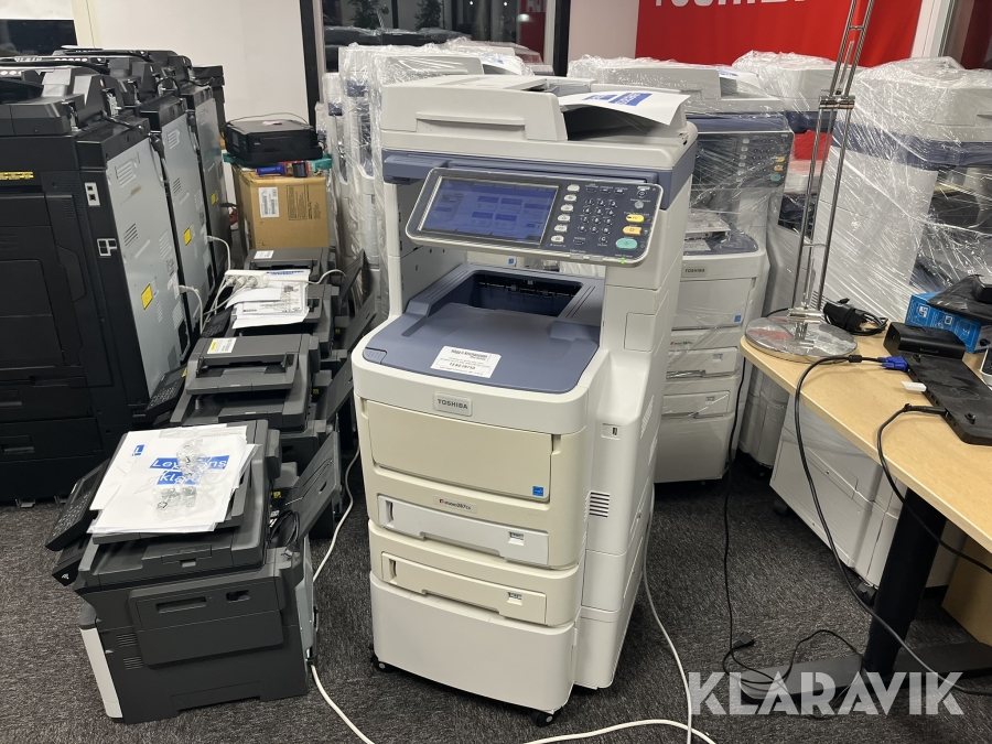 Multifunktionsskrivare A4 Färg Toshiba e-studio 287CS 2 kassetter, skåp