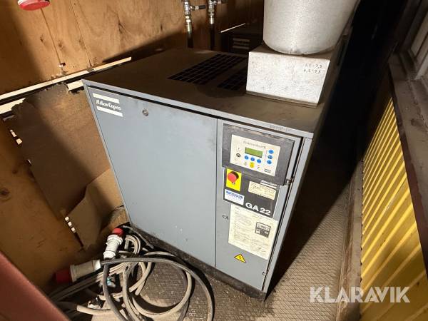 Skruvkompressor 2st Atlas  Copco GA 22