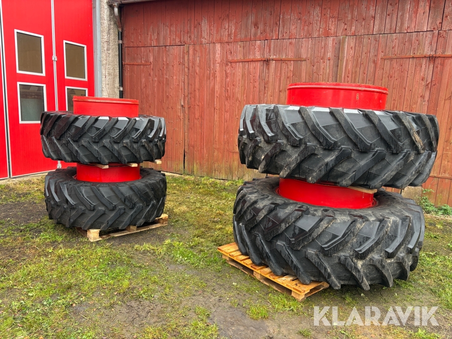 Dubbelmontage Trelleborg 4st med spännare