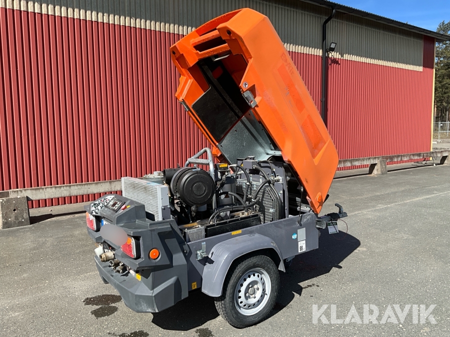 Kompressor på släpvagn Atlas Copco H250 VSD