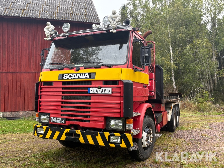 Veteranlastbil lastväxlare Scania 142 v8