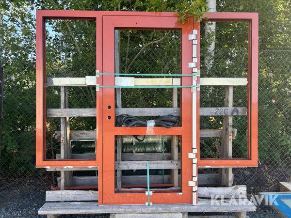 Entreparti Vänerfasader aluminium med glas