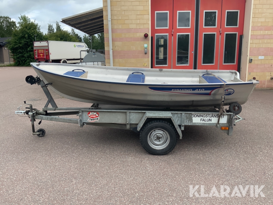 Båt Linder Fishing 410 med vagn