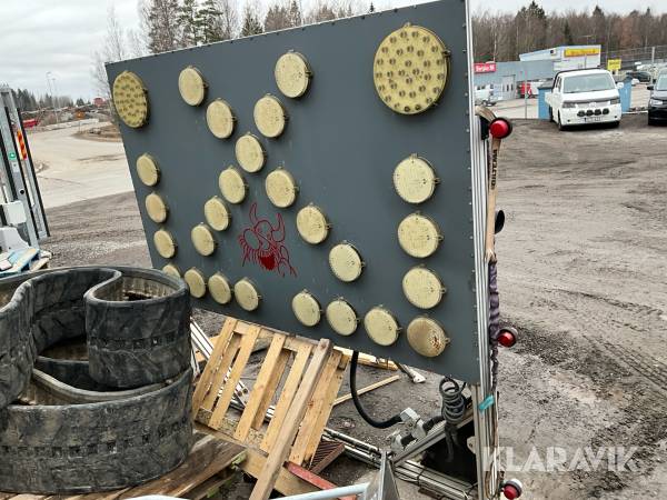 Varningsskylt Ljuspil Lux-dux