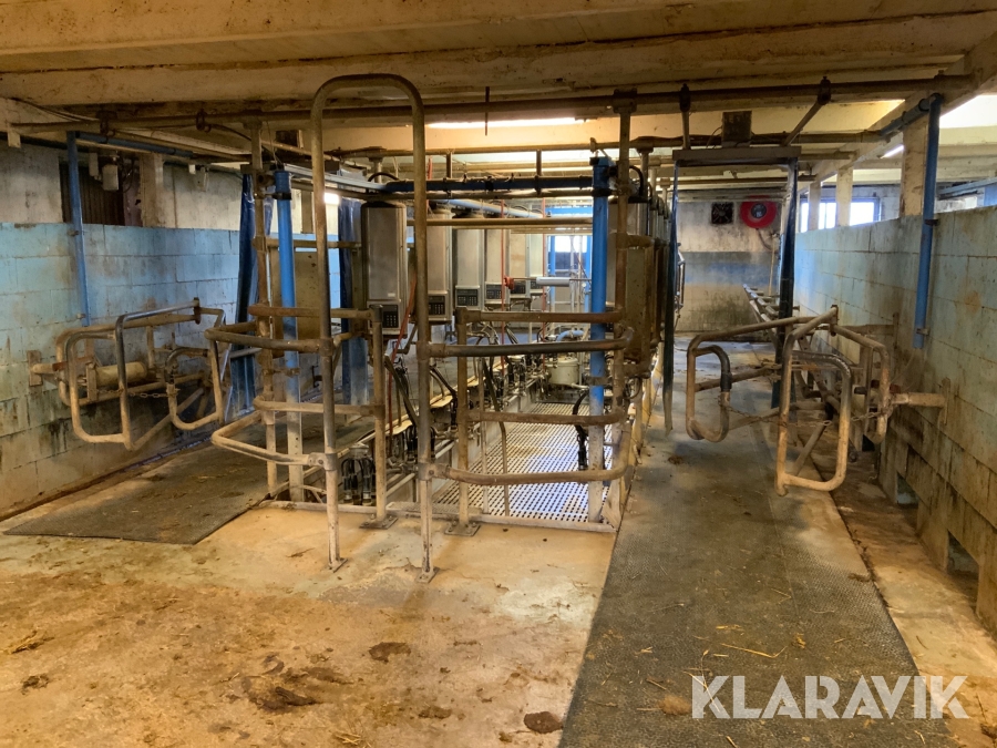 Mjölkgrop Delaval fiskbenstall 2x6 12 platser