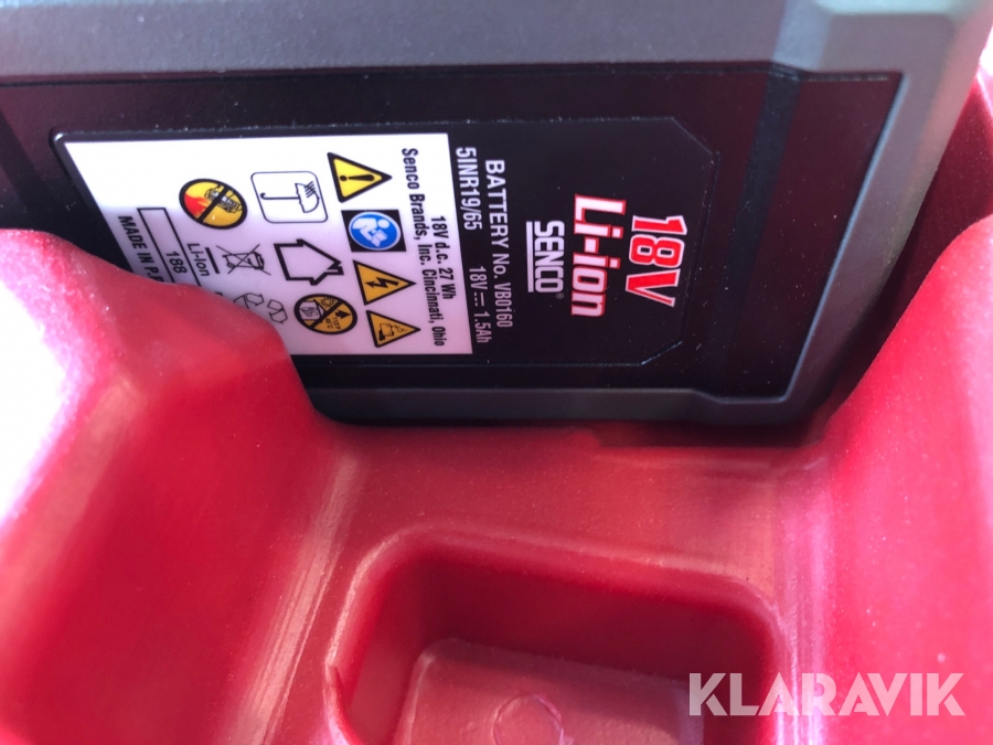Klaravik Auktioner | Dykertpistol Senco Fusion F15 Cordless