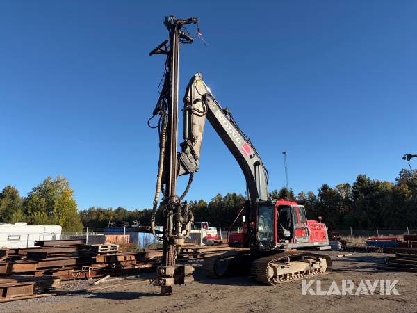 Grävmaskin Volvo EC290B med borraggregat