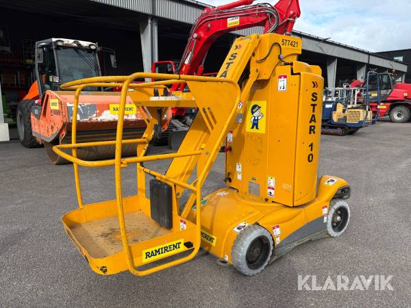 Pelarlift Haulotte Star 10 med jibb 