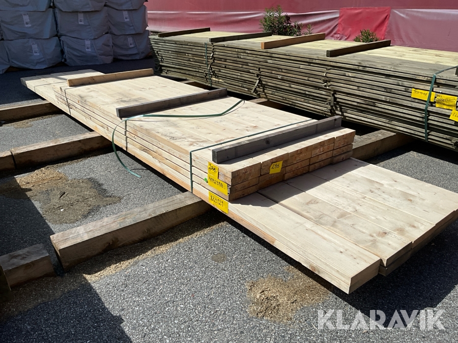 Virkespaket hyvlad regel C 24 45x220
