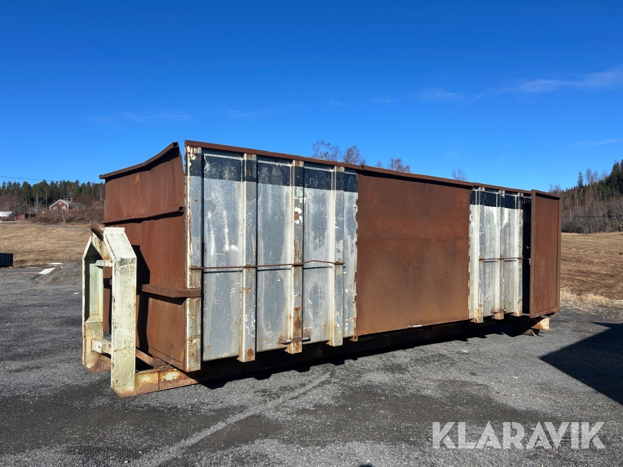 Container på lastväxlarram